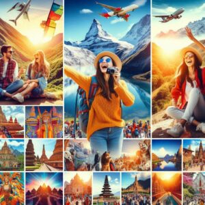 Sustainable Travel Stories collage with three different stories