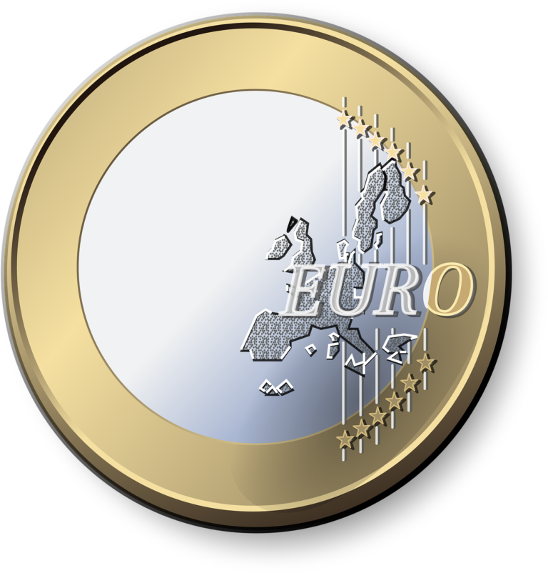 Euro coin, showing that Oulu is a city within the European Union. The European Capital of Culture Oulu 2026.