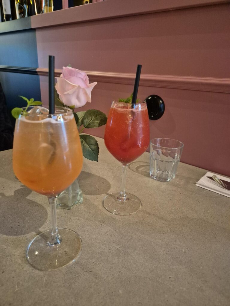 Italian mocktails at Villa Severino Helsinki Outlet Italian restaurant review.