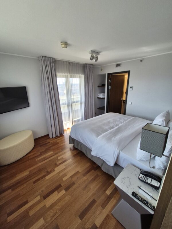 Suite 1109 bedroom in Radisson Blu Hotel Lietuva Easter stay review