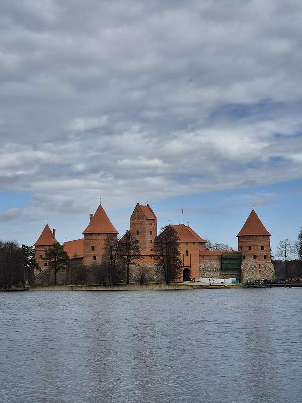 Trakai Castle seen from across the lake